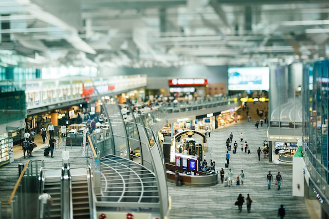 Busy airport